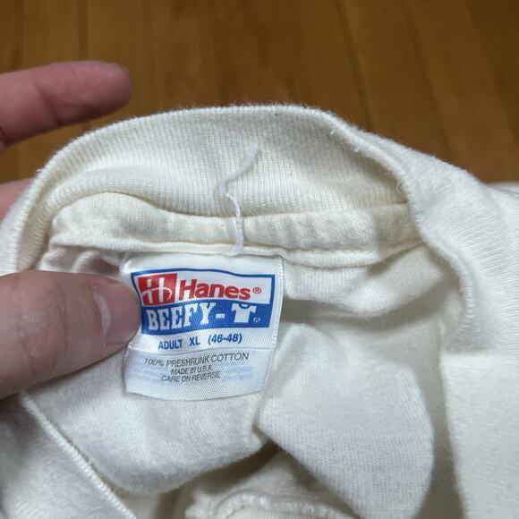 VTG Microsoft Kingston Tech USA Made T-Shirt Single Stitch XL Flaws Yellowing - Picture 6 of 8